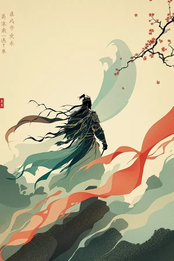橙果短剧网站《山海秘闻》封面海报，玄幻悬疑，96 集