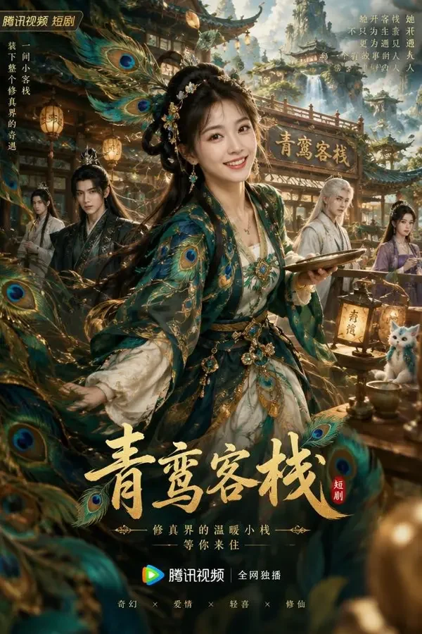 橙果短剧网站《我在修仙界当老板娘》封面海报，穿越经营，84 集